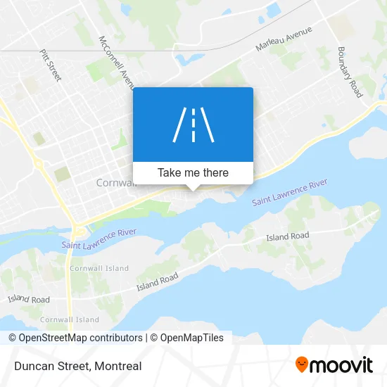 Duncan Street map