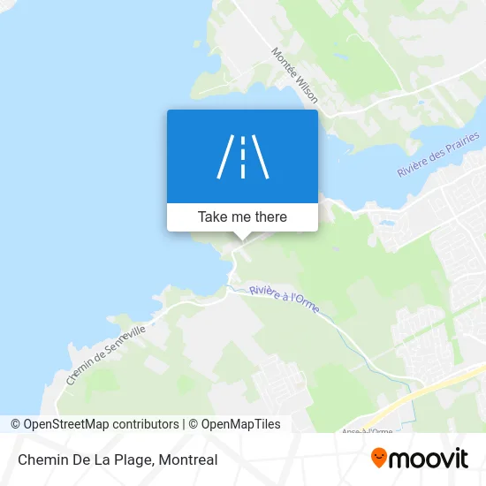 Chemin De La Plage map