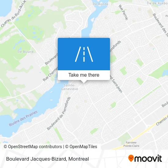 Boulevard Jacques-Bizard map