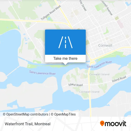 Waterfront Trail map