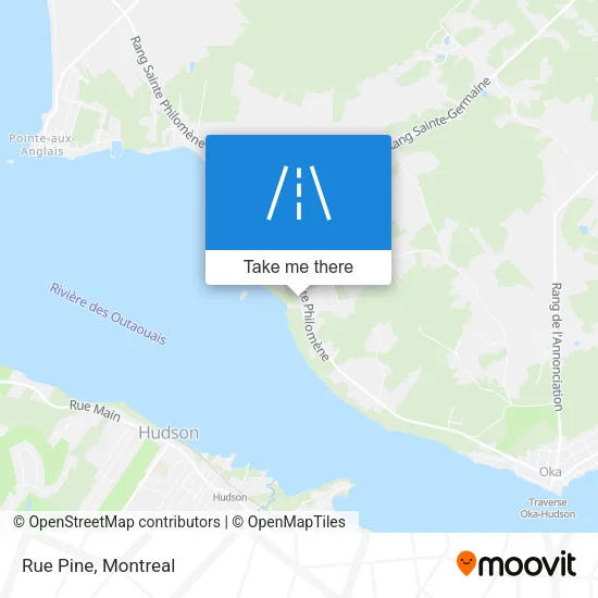 Rue Pine map
