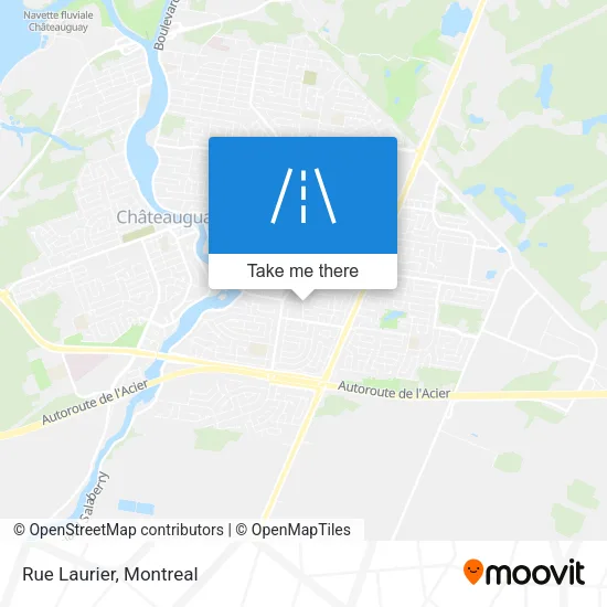 Rue Laurier map