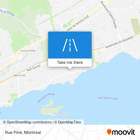 Rue Pine map
