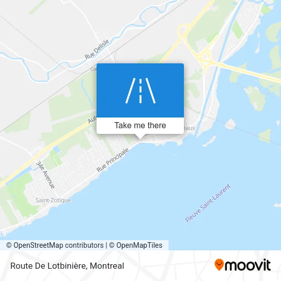Route De Lotbinière map