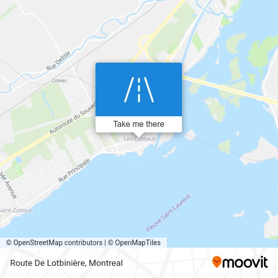 Route De Lotbinière map