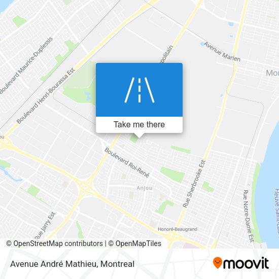 Avenue André Mathieu map