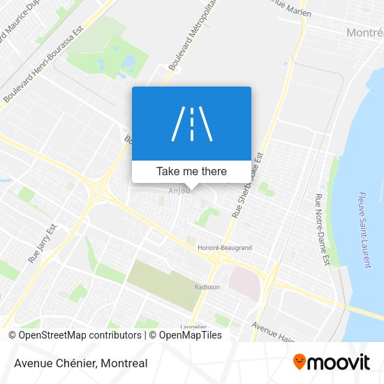 Avenue Chénier map