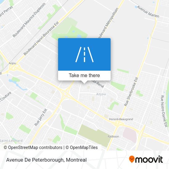 Avenue De Peterborough map