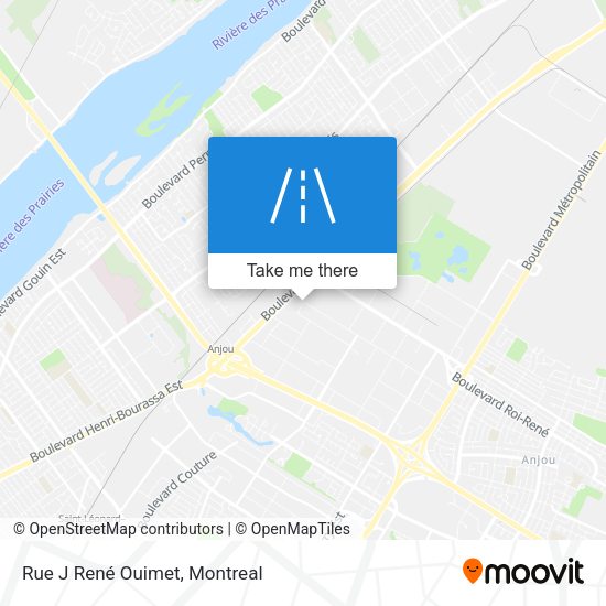 Rue J René Ouimet map