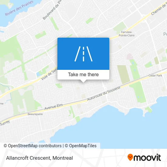 Allancroft Crescent map