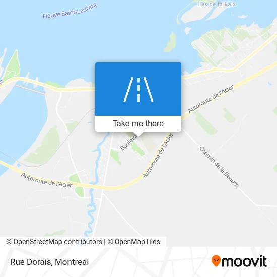 Rue Dorais map
