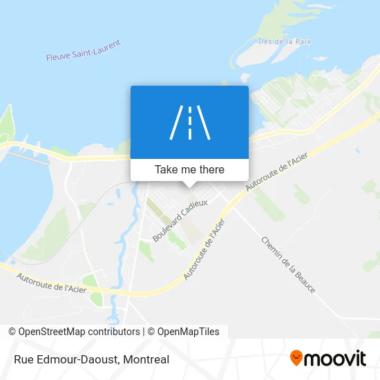 Rue Edmour-Daoust map