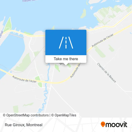 Rue Giroux map