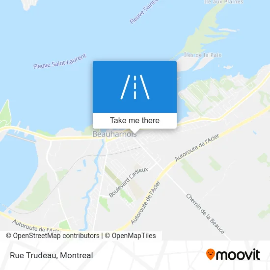 Rue Trudeau map