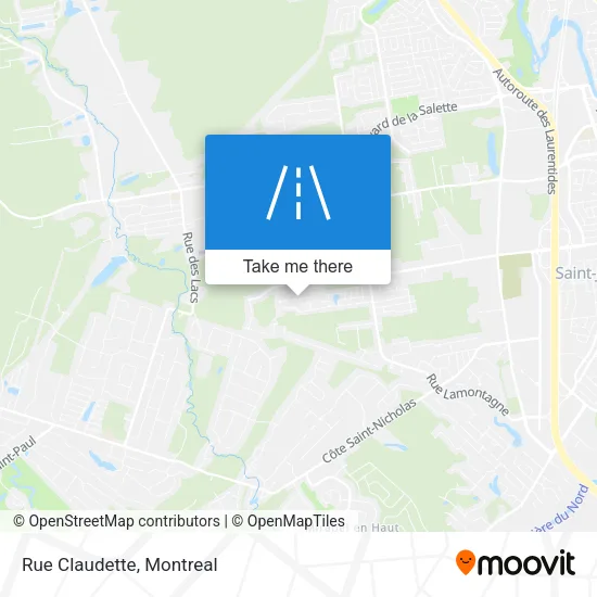 Rue Claudette map