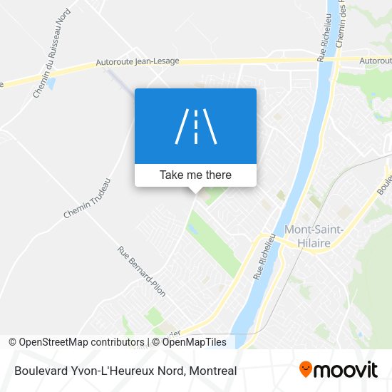 Boulevard Yvon-L'Heureux Nord map