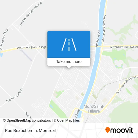 Rue Beauchemin map