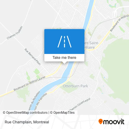 Rue Champlain map