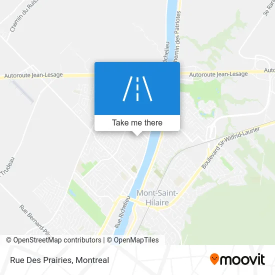 Rue Des Prairies map