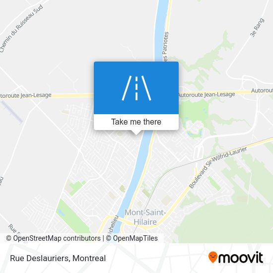 Rue Deslauriers map