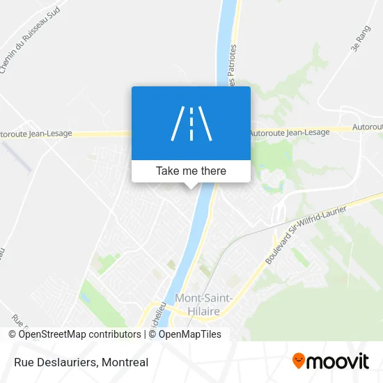 Rue Deslauriers map