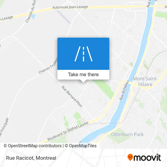 Rue Racicot map