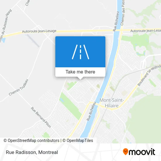 Rue Radisson map