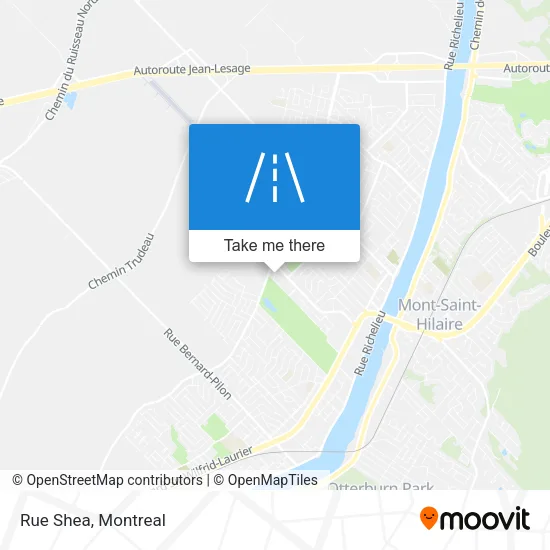 Rue Shea map