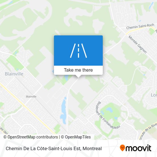 Chemin De La Côte-Saint-Louis Est map