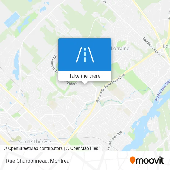 Rue Charbonneau map