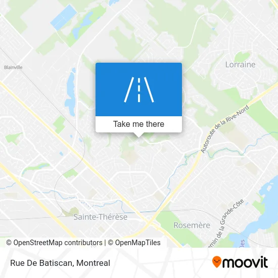 Rue De Batiscan map