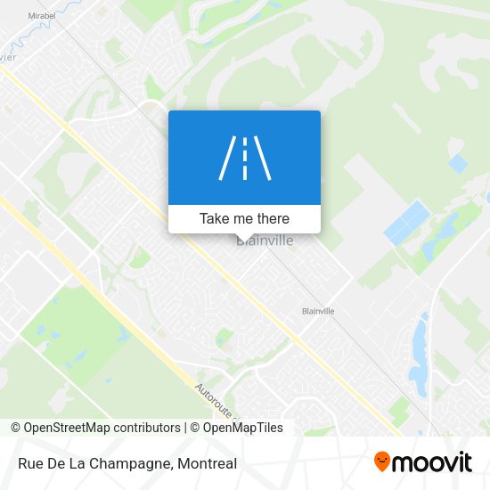 Rue De La Champagne map