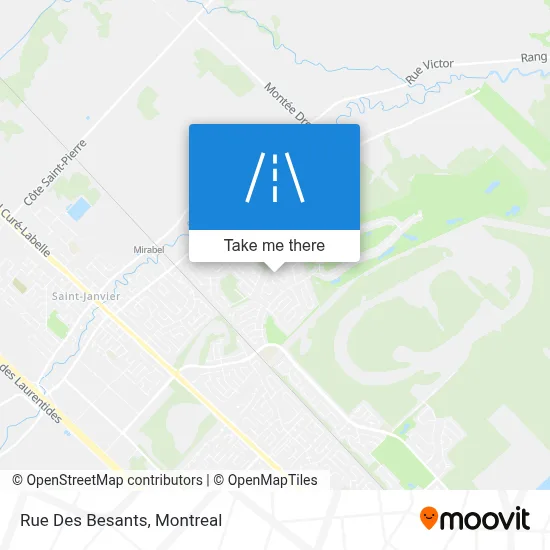 Rue Des Besants map