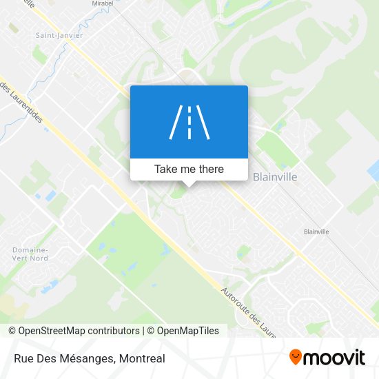 Rue Des Mésanges map