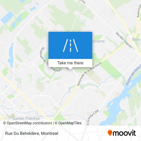 Rue Du Belvédère map