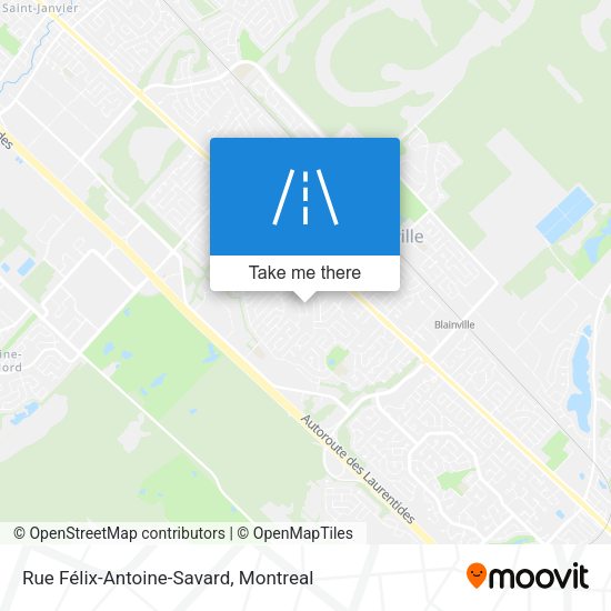 Rue Félix-Antoine-Savard map