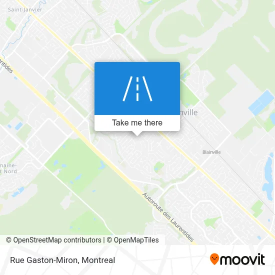 Rue Gaston-Miron map