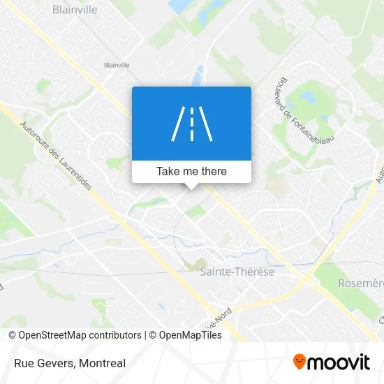 Rue Gevers map