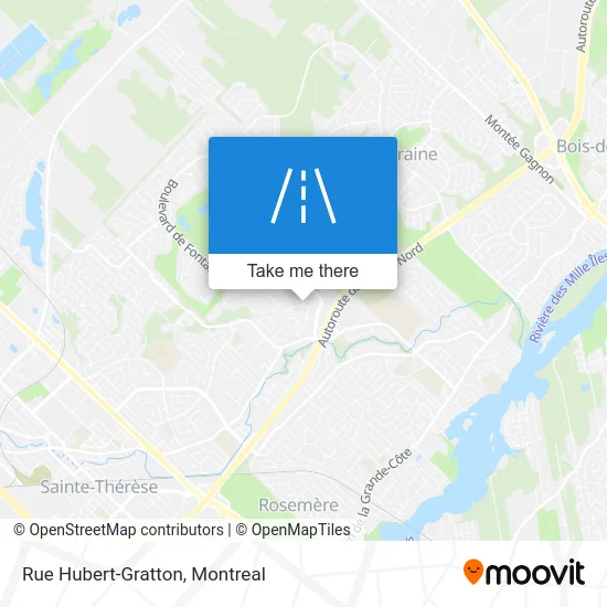 Rue Hubert-Gratton map