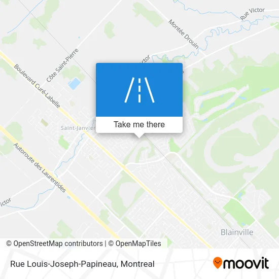 Rue Louis-Joseph-Papineau map