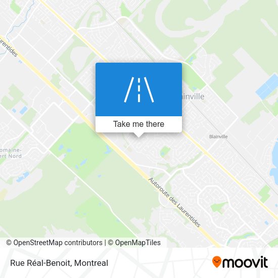 Rue Réal-Benoit map