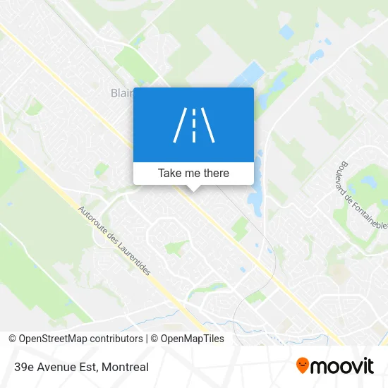39e Avenue Est map
