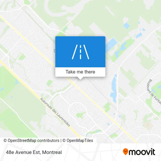 48e Avenue Est map