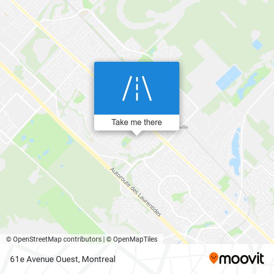 61e Avenue Ouest map