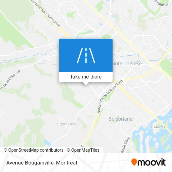 Avenue Bougainville map