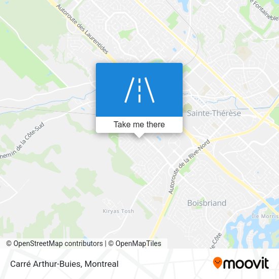 Carré Arthur-Buies map