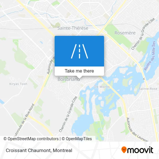 Croissant Chaumont map