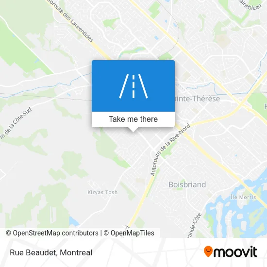 Rue Beaudet map