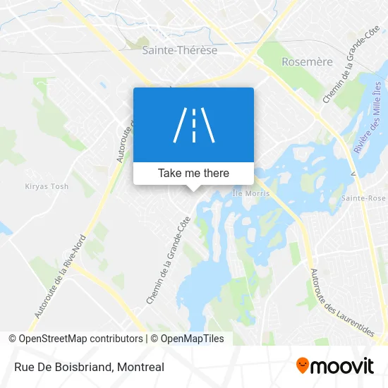 Rue De Boisbriand map