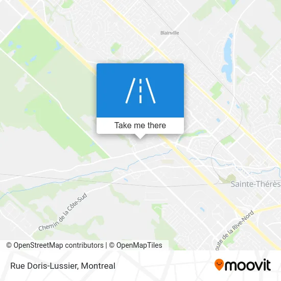 Rue Doris-Lussier map